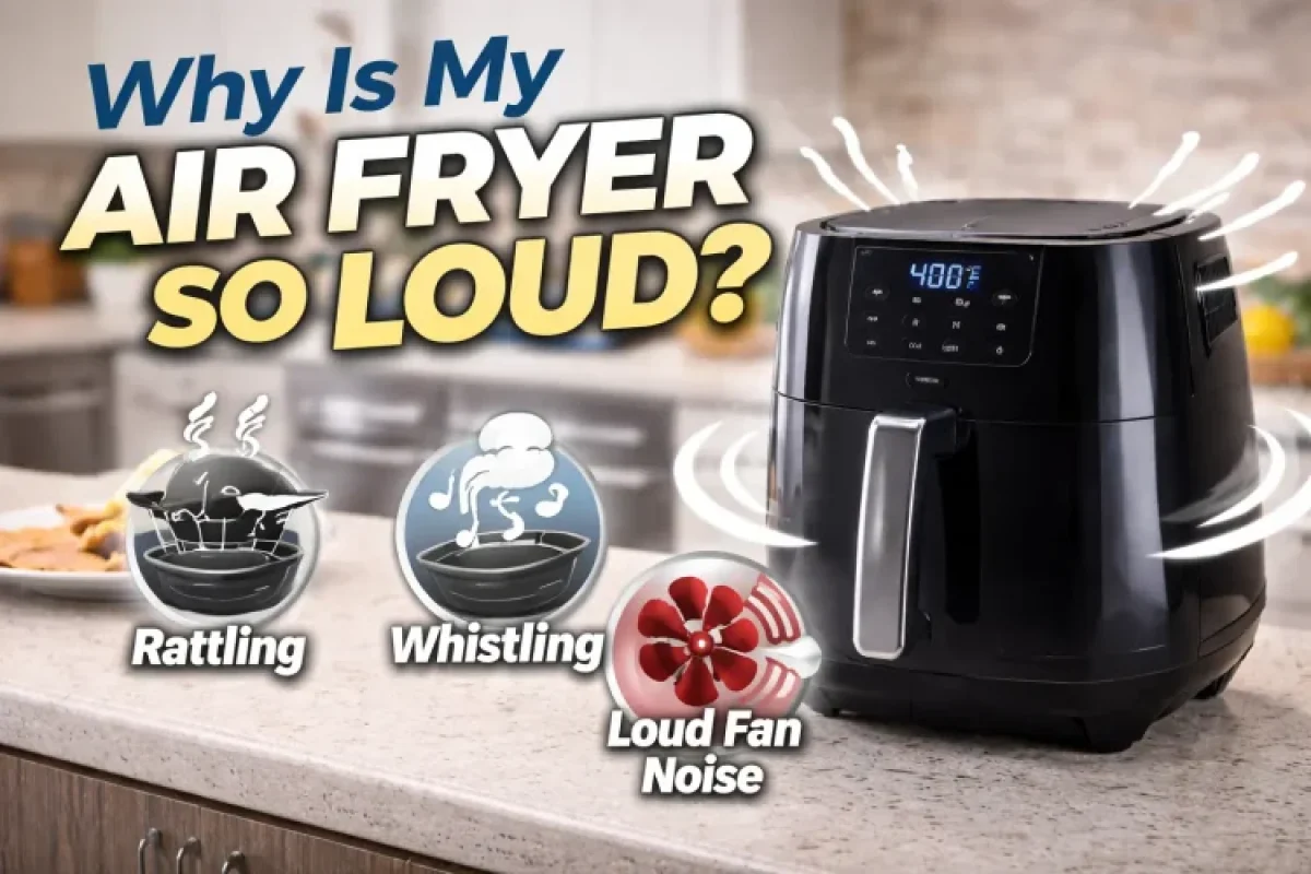 Why is my air fryer fan making noise?