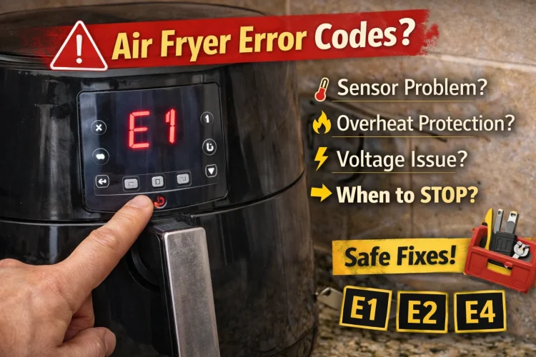 What Does Air Fryer Error Code E1 Mean?